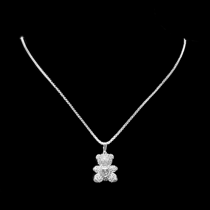 Cadena Heart Bear Mujer Micro Circón
